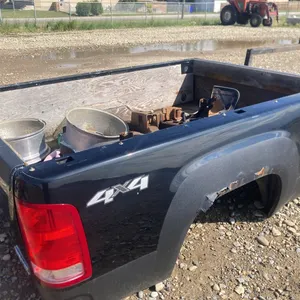8’ Black Truck Box for 2011 2500 Chevy with Hitch and Bumper