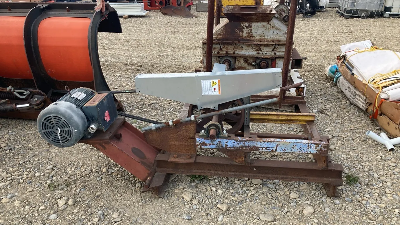 Shop Built Roller Mill with Electric Motor
