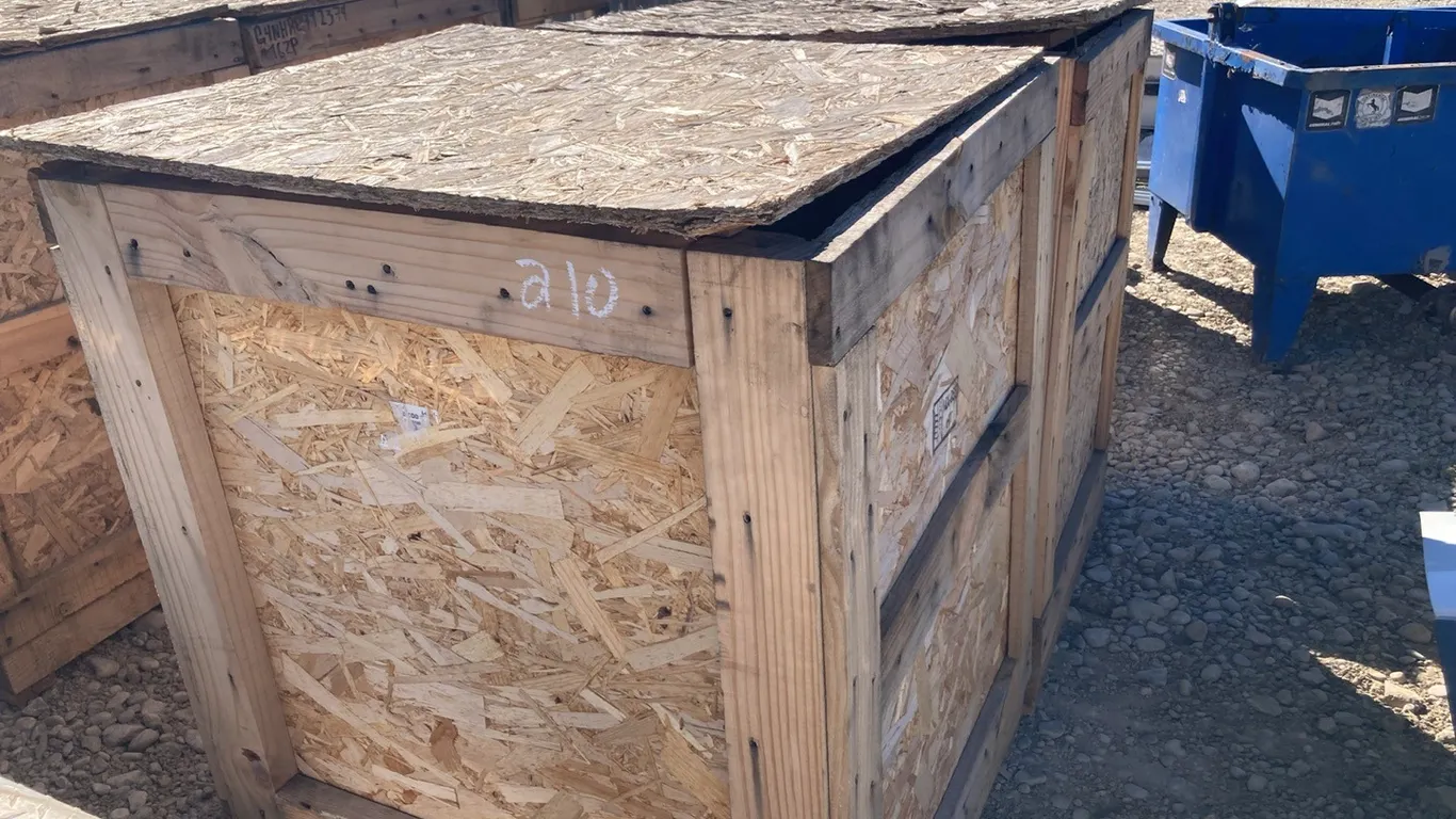 (2) 38"x 32"W Wooden Shipping Crates