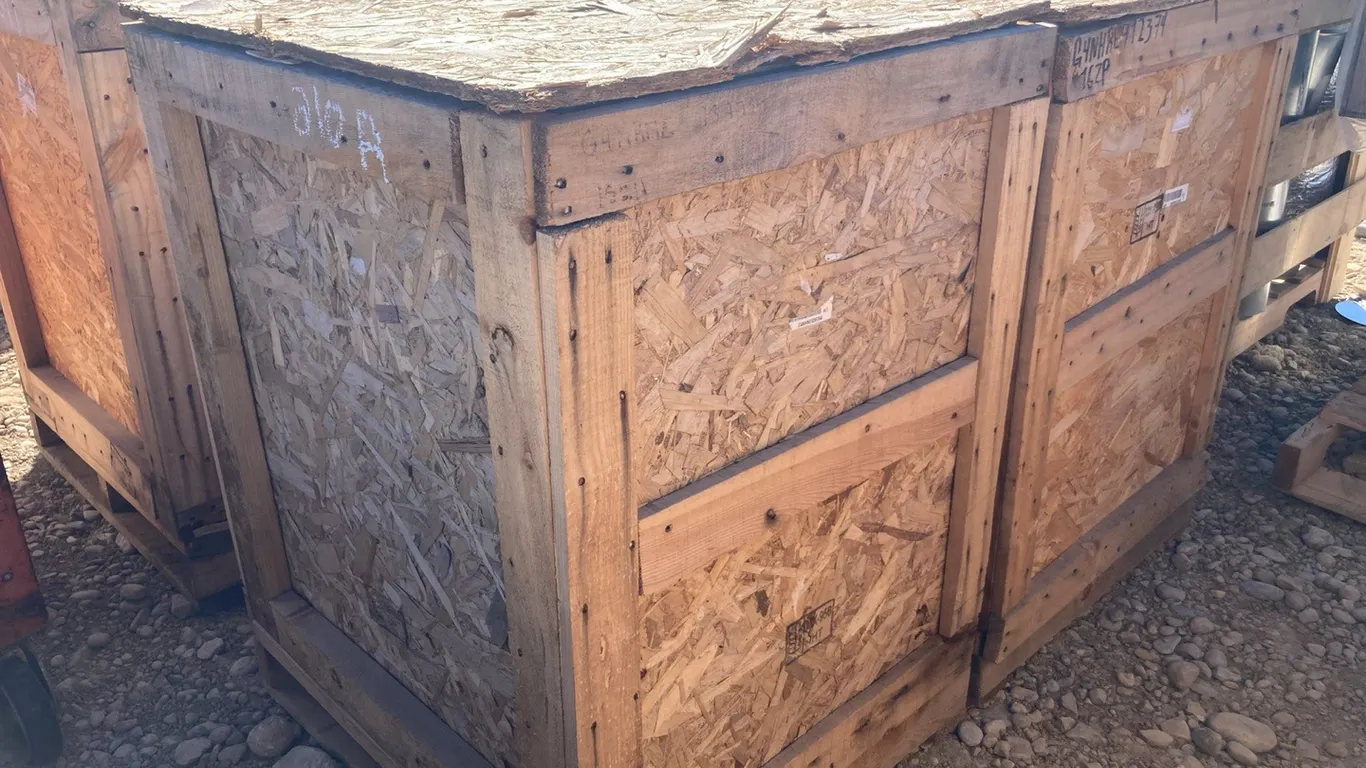 (2) 38"x 32"W Wooden Shipping Crates