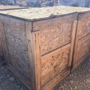 (2) 38"x 32"W Wooden Shipping Crates