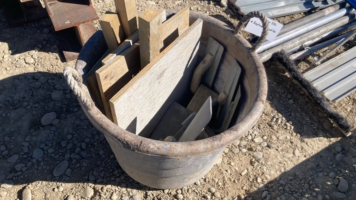Assortment of Concrete Hand Tools