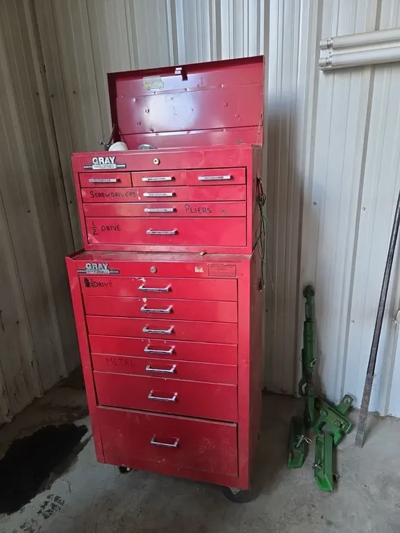 **OFF SITE** Gray Pro Series 13 Drawer Stocked Tool Box