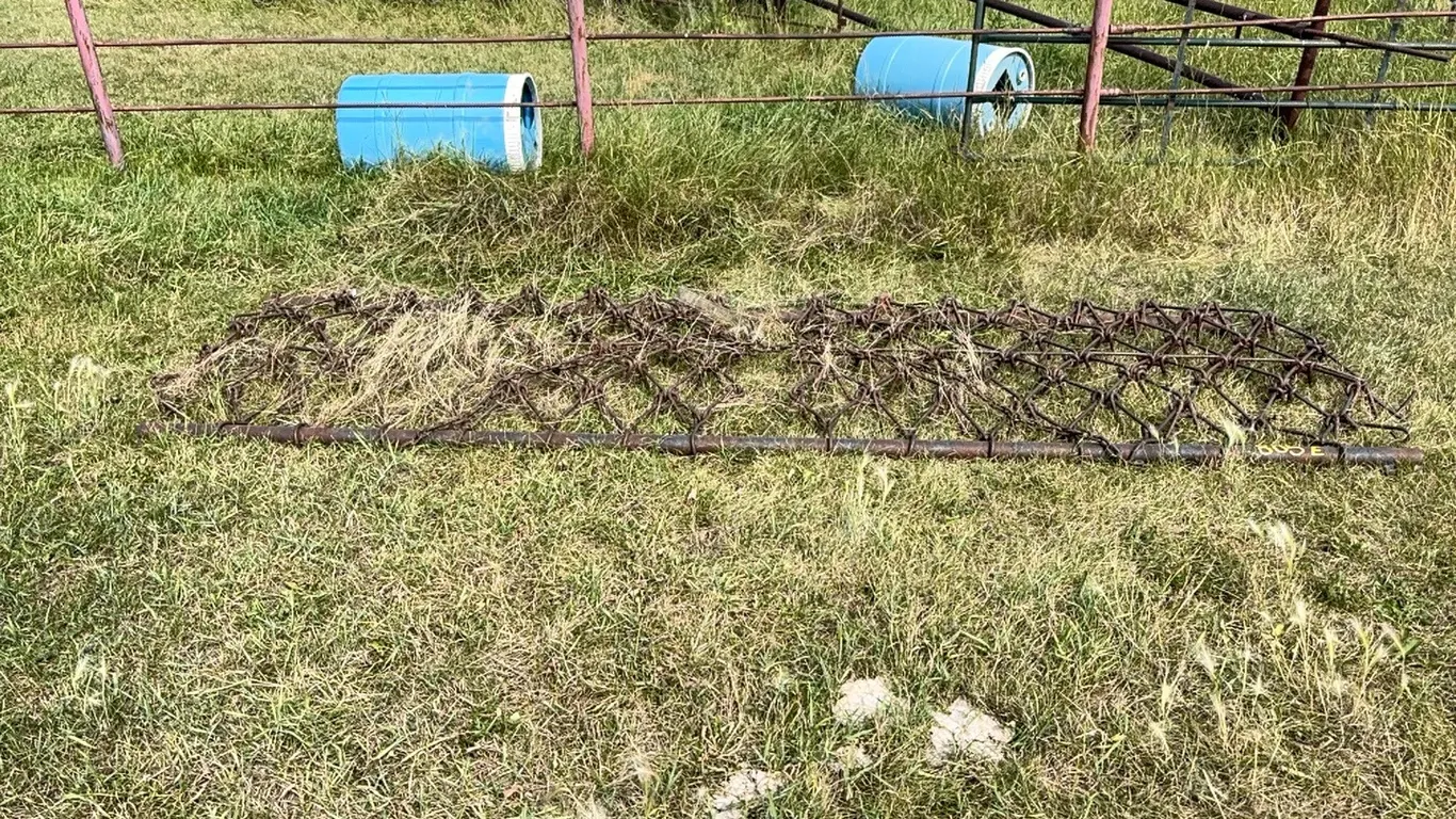 **OFF SITE** Approx. 12' Wide Two Piece Chain Harrows with Tow Bar