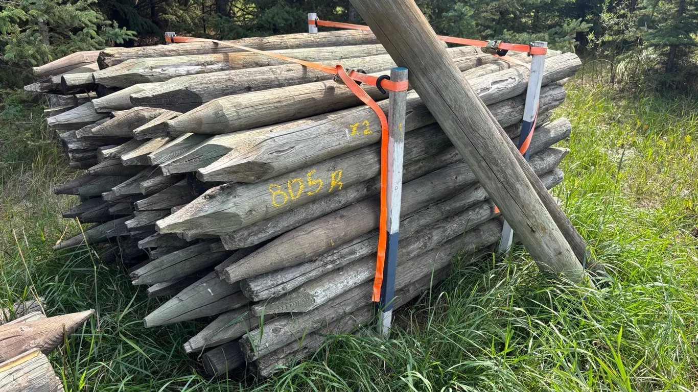**OFF SITE** Bundle with Approx. (75) 3" to 4" by Approx. 6' Used Fence Posts