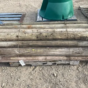 (15) 7' by 5"-6" Treated Fence Posts (Used)