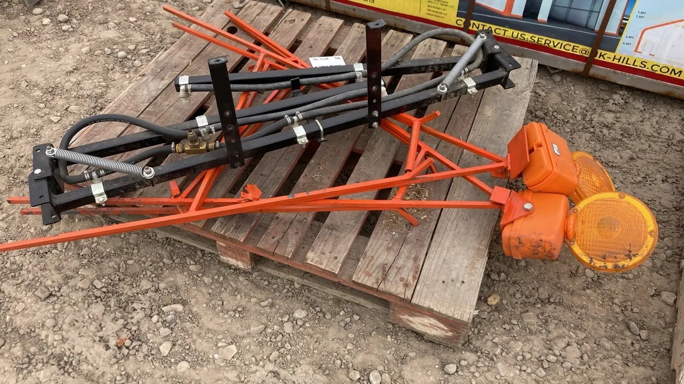Sprayer Attachment and (2) Solar Safety Lights with Stands