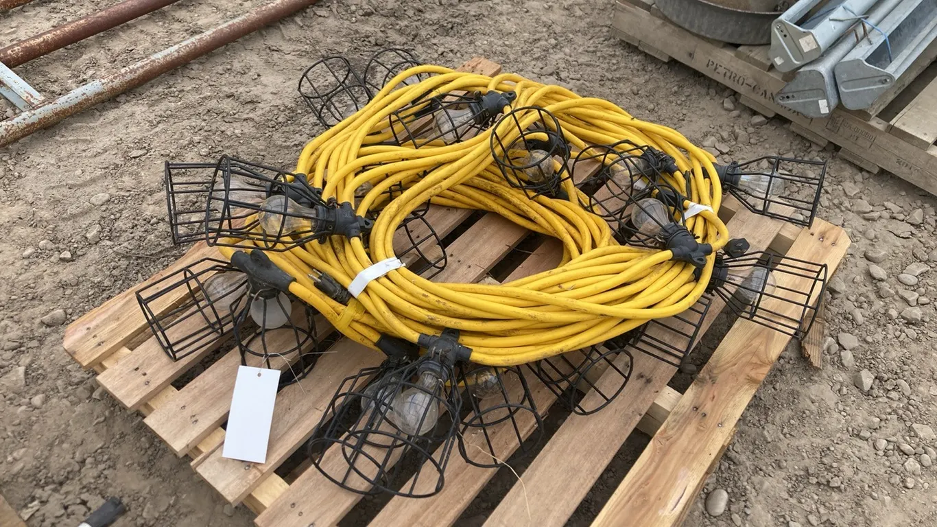 (2) Heavy Duty Ten Light Extension Cords
