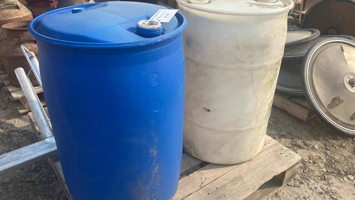(2) Plastic Rain Barrels