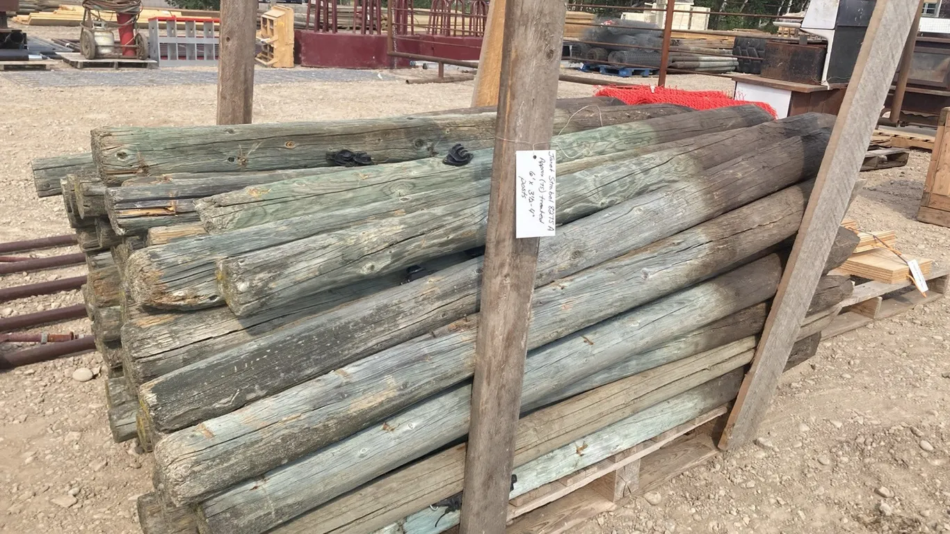 Approximately (75) Treated 6'x3-1/2"-4" Posts