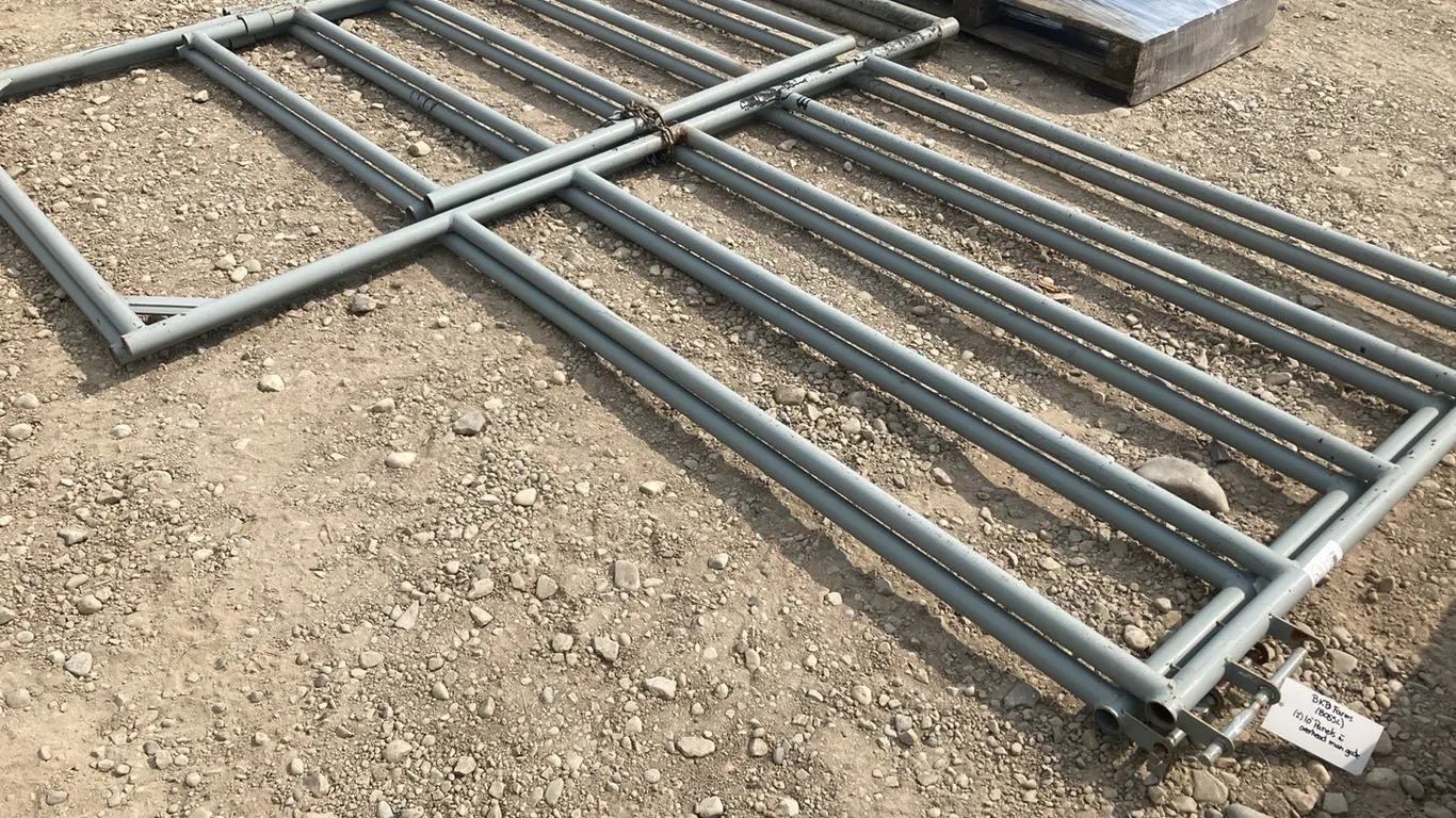 (2) 10' Panels with 4' Wide x 6.5' Tall Overhead Man Gate