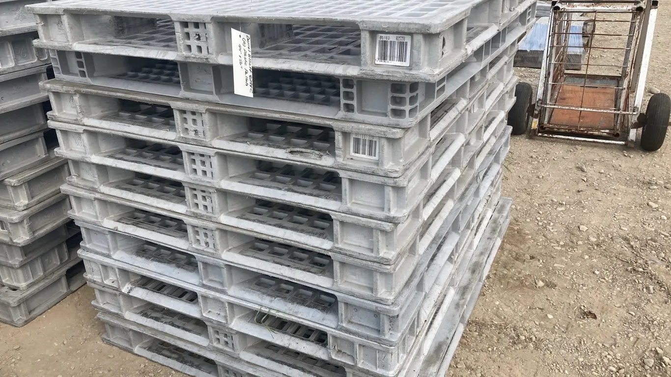 (10) Plastic 44"x56" Pallets