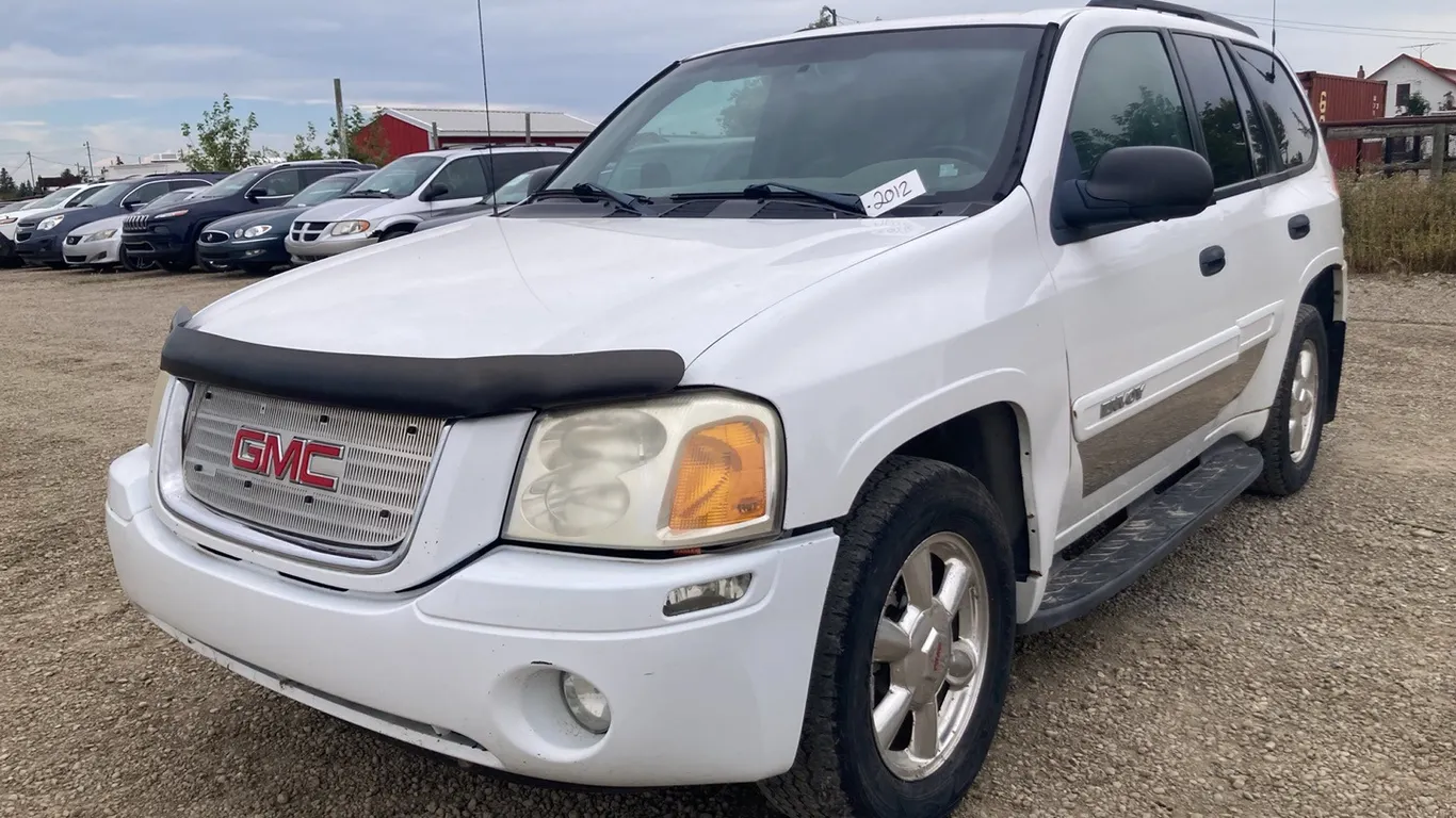 2003 GMC Envoy SLE White SUV, VIN: 1GKDT13S832139964