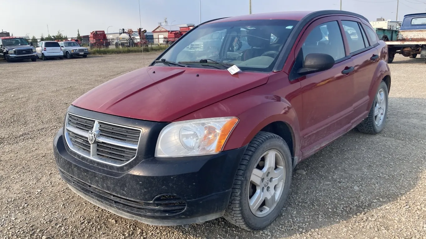 2008 Dodge Caliber Red Car VIN: 1B3HB48BX8D658845