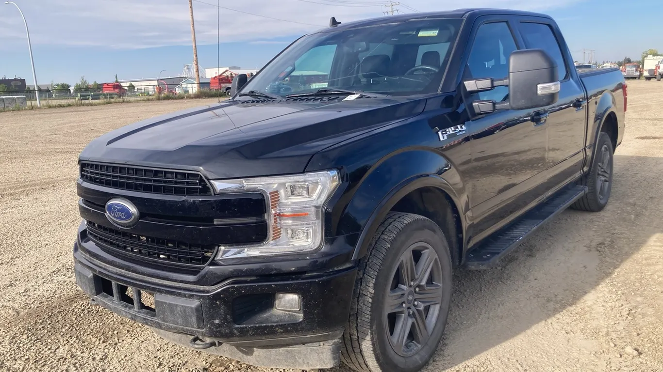 2020 Ford F-150 Lariat Black Truck, VIN: 1FTEW1E54LKD93038