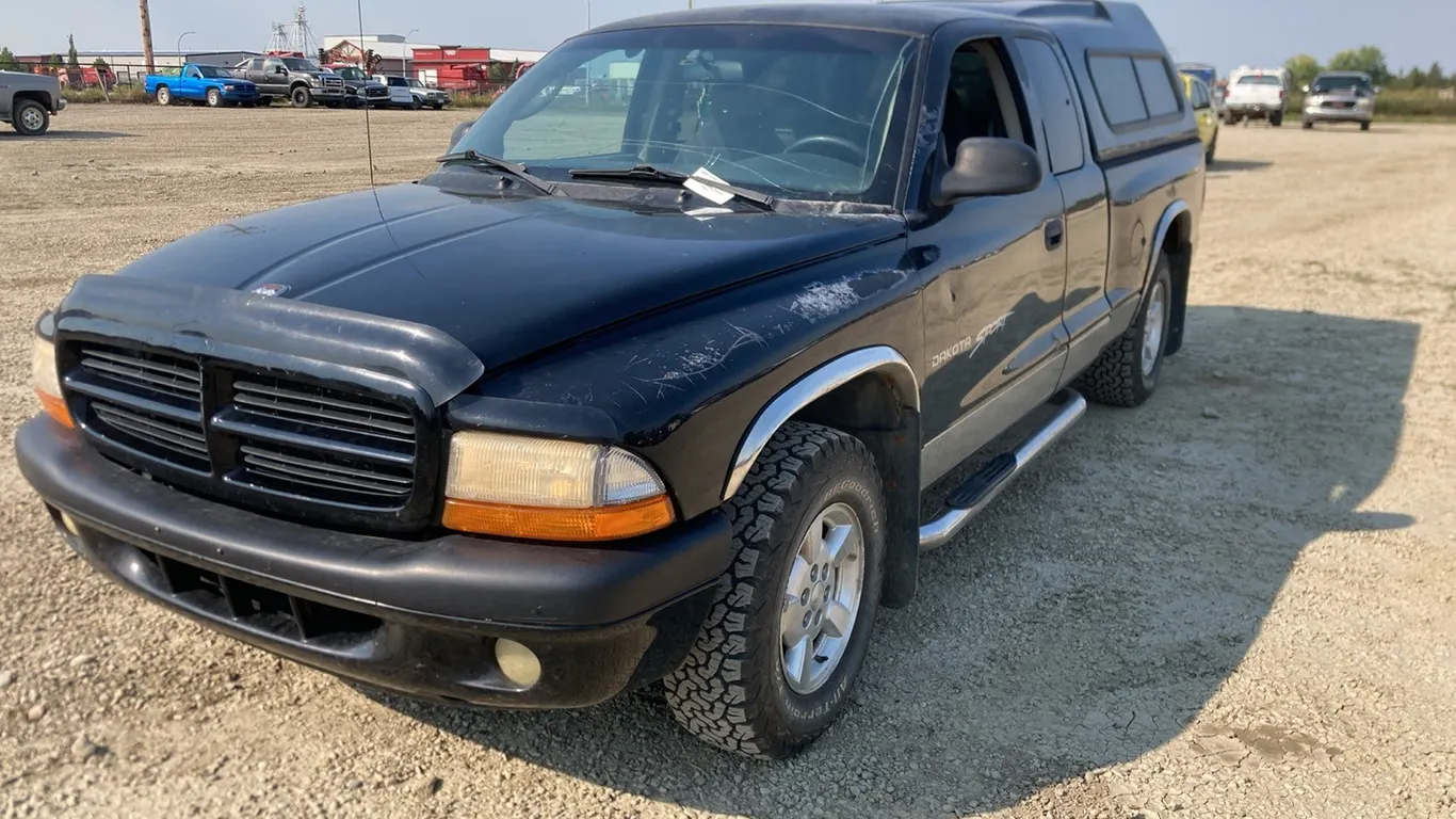 2001 Dodge Dakota Black Truck VIN: 1B7GL22XX1S165247