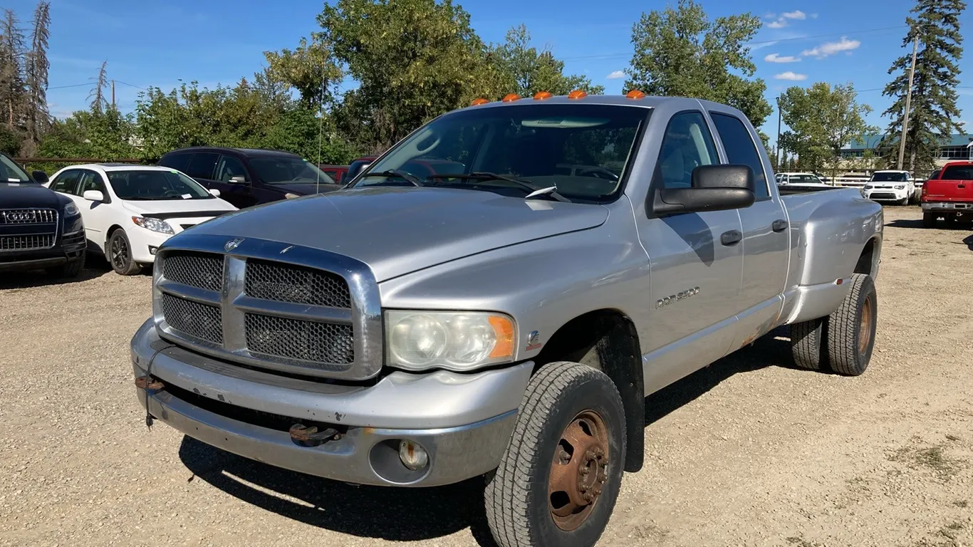 2003 Dodge Ram 3500 1 Ton Dually Silver Crewcab Truck VIN: 3D7MU48C93G795972