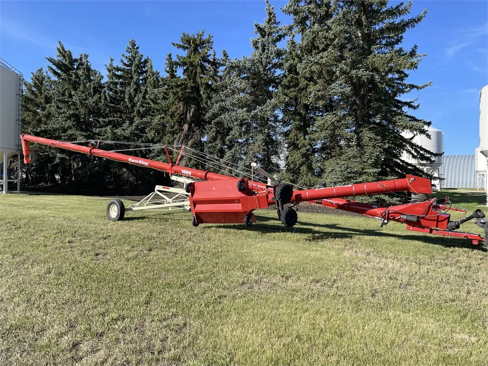 2020 FARM KING 1060 Electric Swing Grain Auger w/ Kramble Remote Swing
