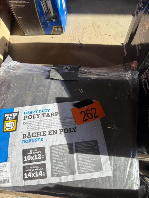 5- 8x10ft poly tarps