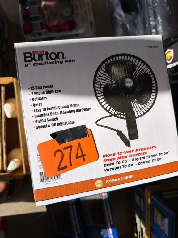 3-8” 12 volt fans