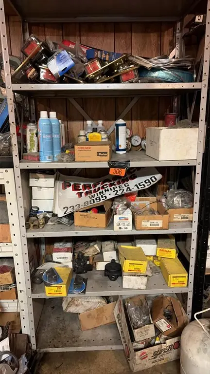 Shelf contents included