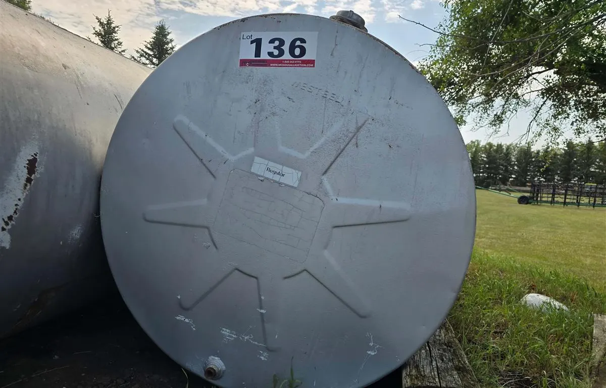 Westeel Horizontal Gas Fuel Tank
UNRESERVED