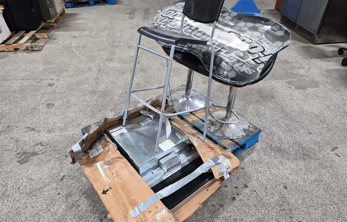 Assorted Bar Stools, Wakeboards & Broan Range Hood Blower
UNRESERVED