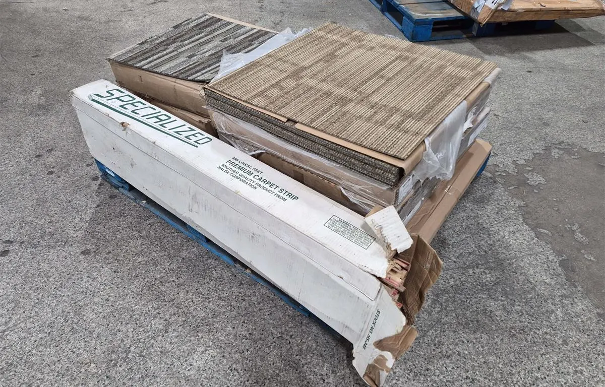 Pallet of Assorted Carpet Tiles & Carpet Strips
UNRESERVED