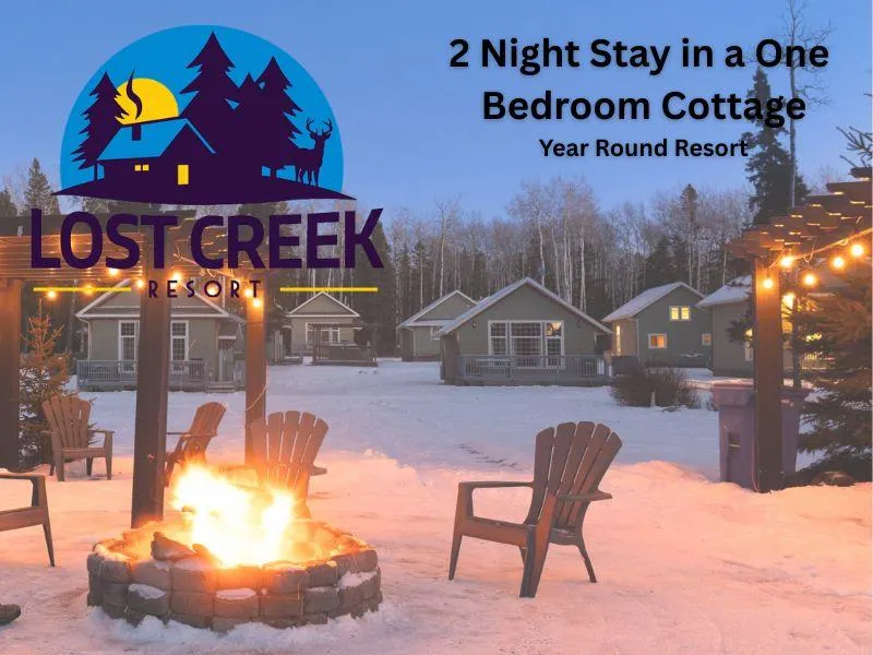 (2) Night Stays in a One Bedroom Cottage at Lost Creek Resort, Waskesiu Lake (Retail Value $598)
