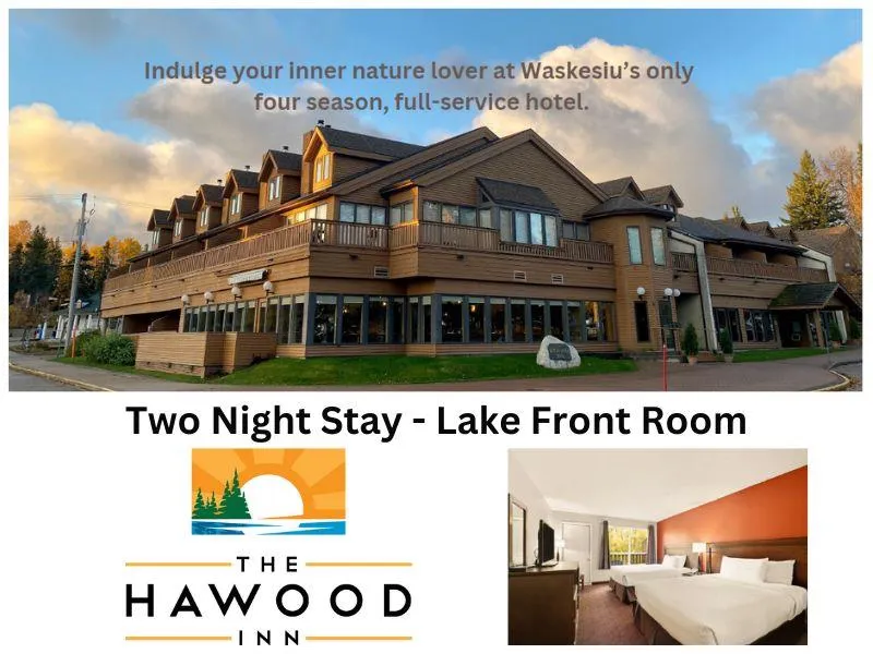 (2) Nights Stay in a Lakefront Room from The Hawood Inn, Waskesiu (Retail Value $318)