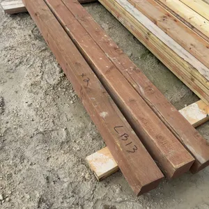 Mixed Lumber: Pressure-Treated Posts and 28 Assorted Boards