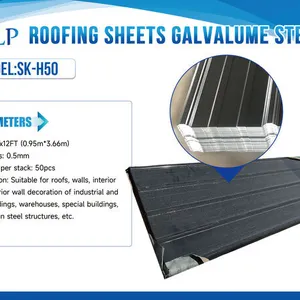 Quantity of (50) 2026 SKLP SKH50 3 ft x 12 ft Galvalume Steel Sheets (Unused)
