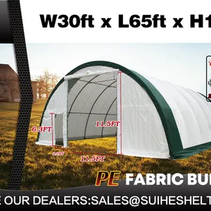 2026 Suihe S306515R-300gPE 30 ft x 65 ft Storage Building (Unused)