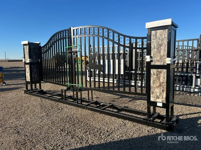 2026 Suihe NFG-20FGP-E02 20 ft x 6 ft 7 in Wrought Iron Bi-Parting Driveway Gate (Unused)