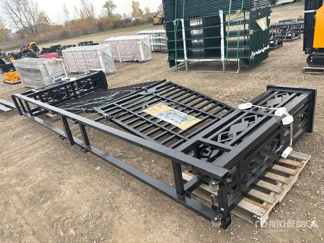 2026 Suihe NFG-20FGP-D02 20 ft Wrought Iron Bi-Parting Driveway Gate (Unused)