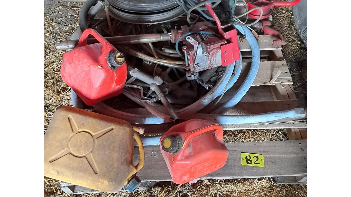 Gas Cans, Hydraulic Hose, Fuel Nozzle, Misc