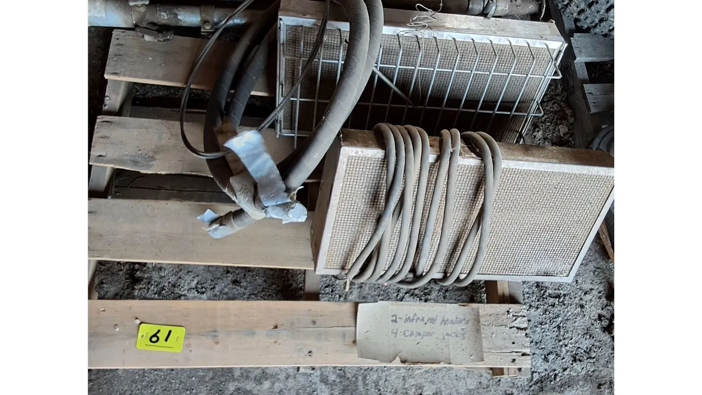 (2) Infrared Heaters, (4) Camper Jacks