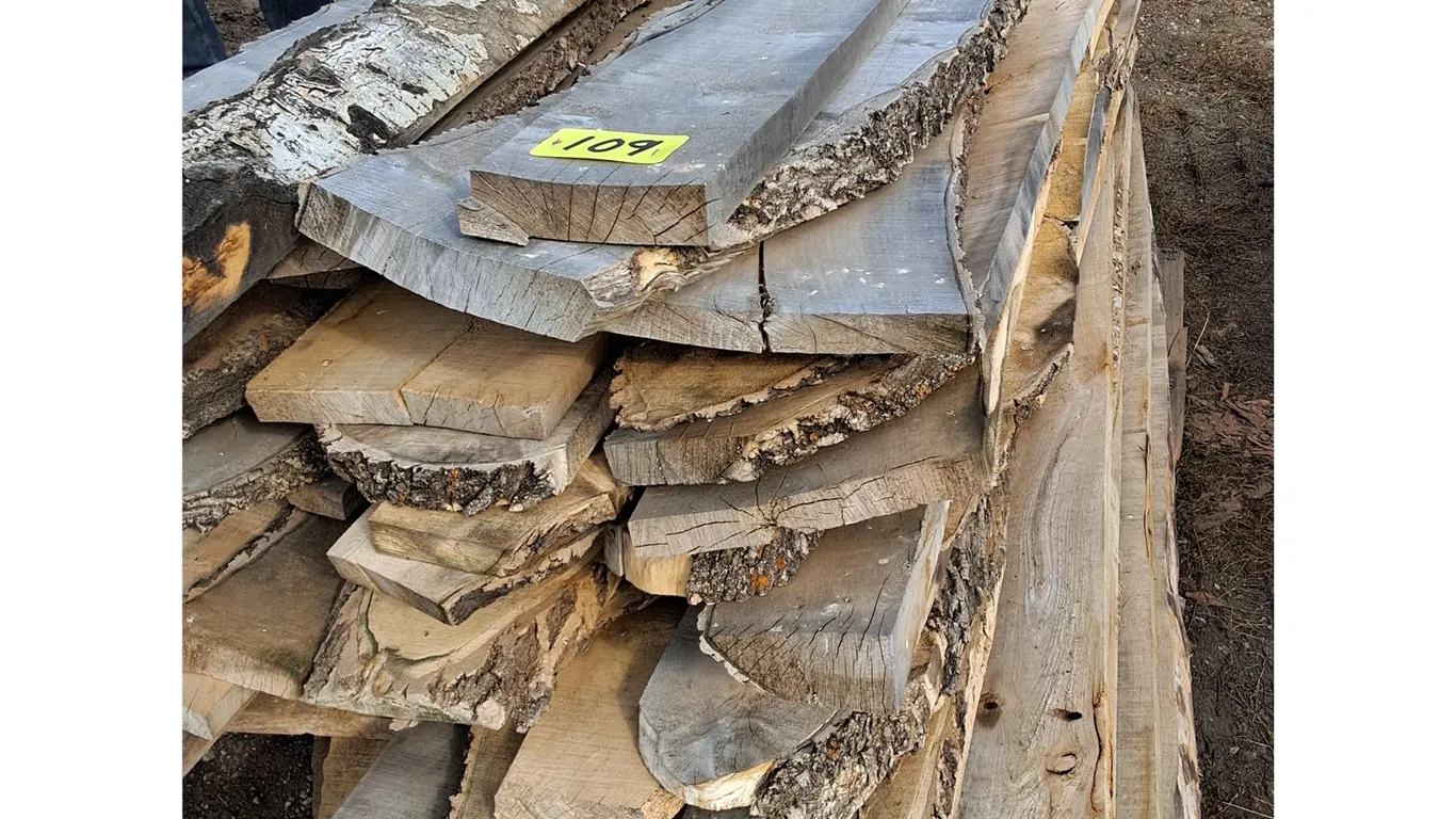 Assorted Rough Cut Lumber and Slabs