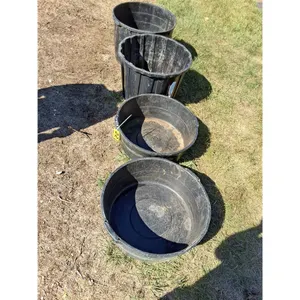 (4) Plastic 24" Diameter Bins (2 - 17" & 2 - 9")