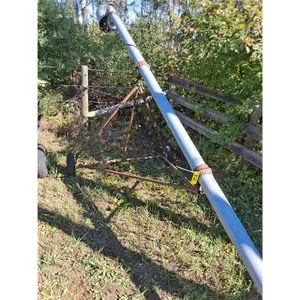 15.5' Pencil Auger w/4" Diameter, Electric Motor