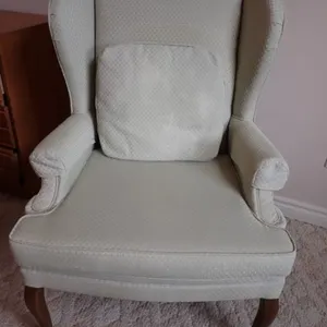 Traditional Upholstered Wingback Chair