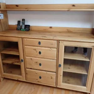 Pine Display Hutch/Sideboard
