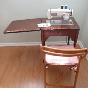 Vintage Sears Kenmore Model 21 Sewing Machine and Cabinet