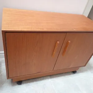 Teak Two-Door Hall Cabinet