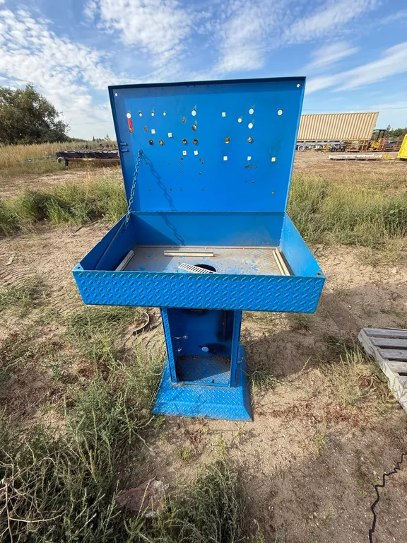 Blue Controls Pedestal