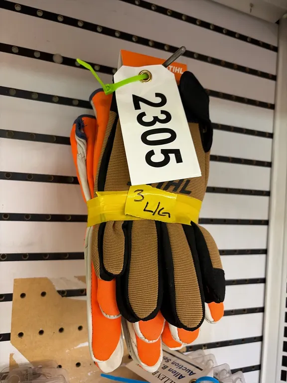 3 - NEW/UNUSED PAIRS OF STIHL LARGE GLOVES