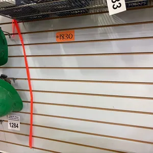 DOUBLE SIDED SLIDING HOOKS DISPLAY BOARD 4'Hx8'L ON 7' LEGS