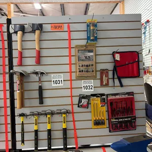 DOUBLE SIDED SLIDING HOOKS DISPLAY BOARD 4'Hx4'L ON 7' LEGS