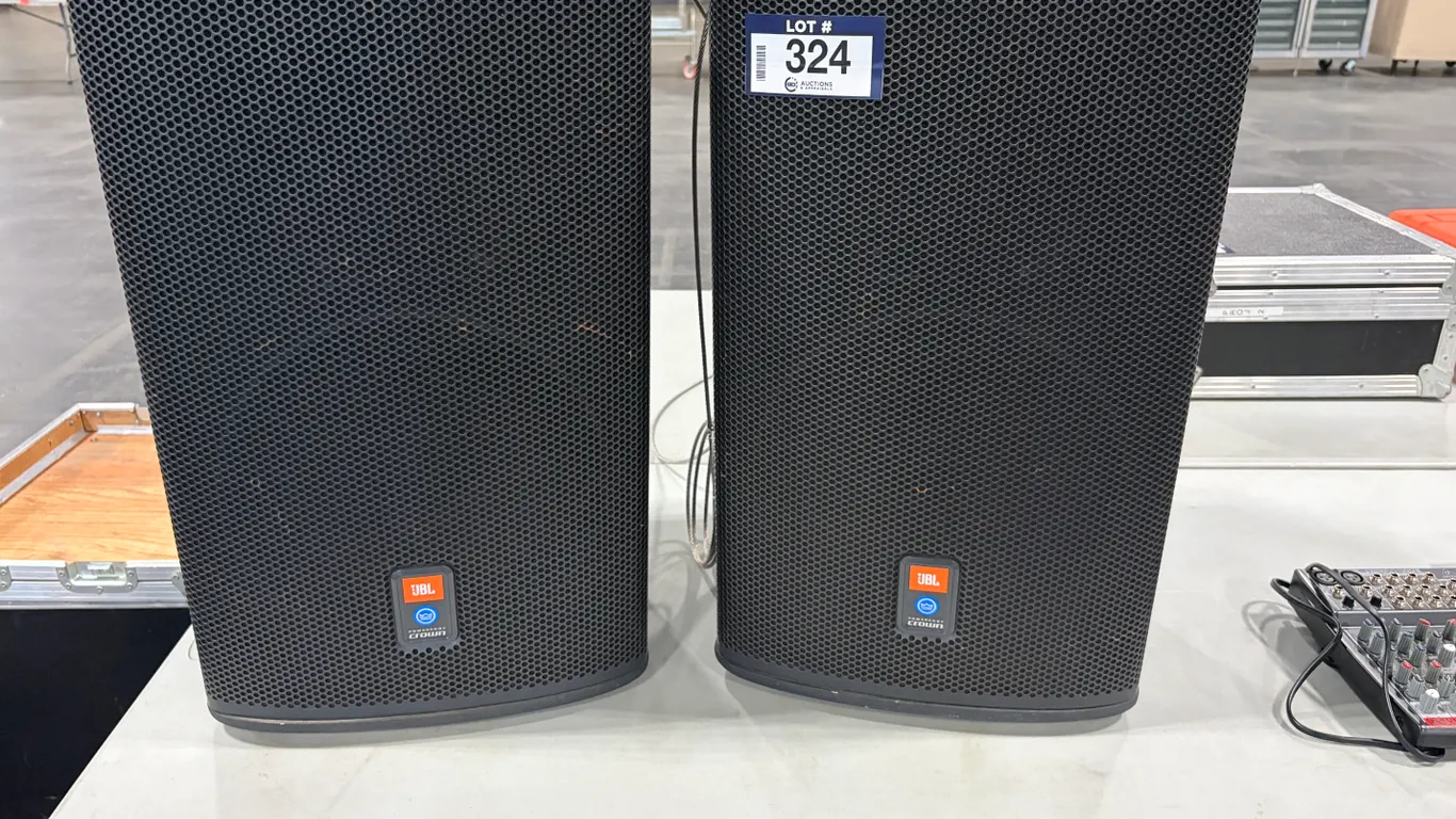 (2) JBL PRX512M POWERED 2-WAY LOUDSPEAKERS