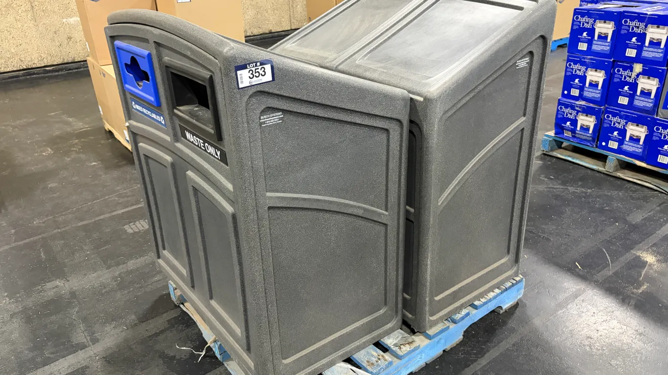 (2) BUSCH SYSTEMS DUAL-STREAM RECYCLING & WASTE STATIONS